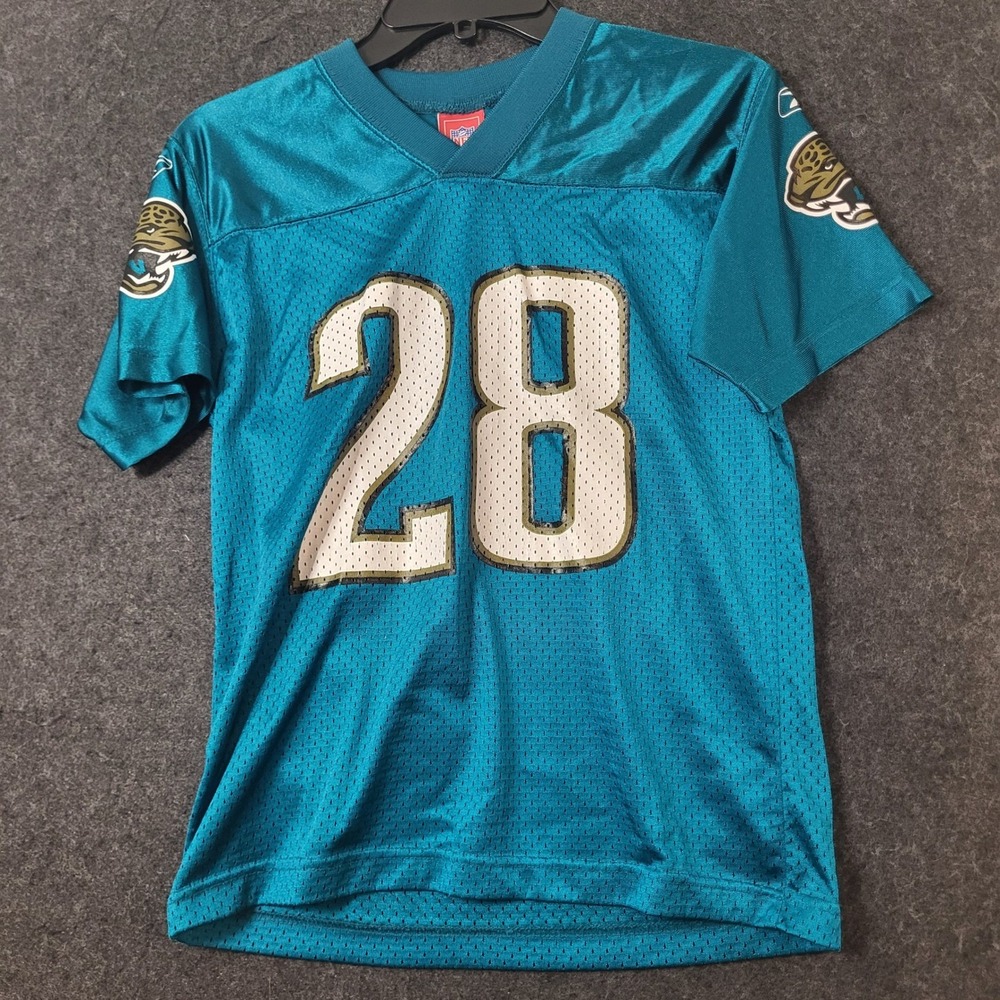 Reebok Jacksonville Jaguars Fred Taylor 28 Youth Jersey Teal NFL Football Kids M